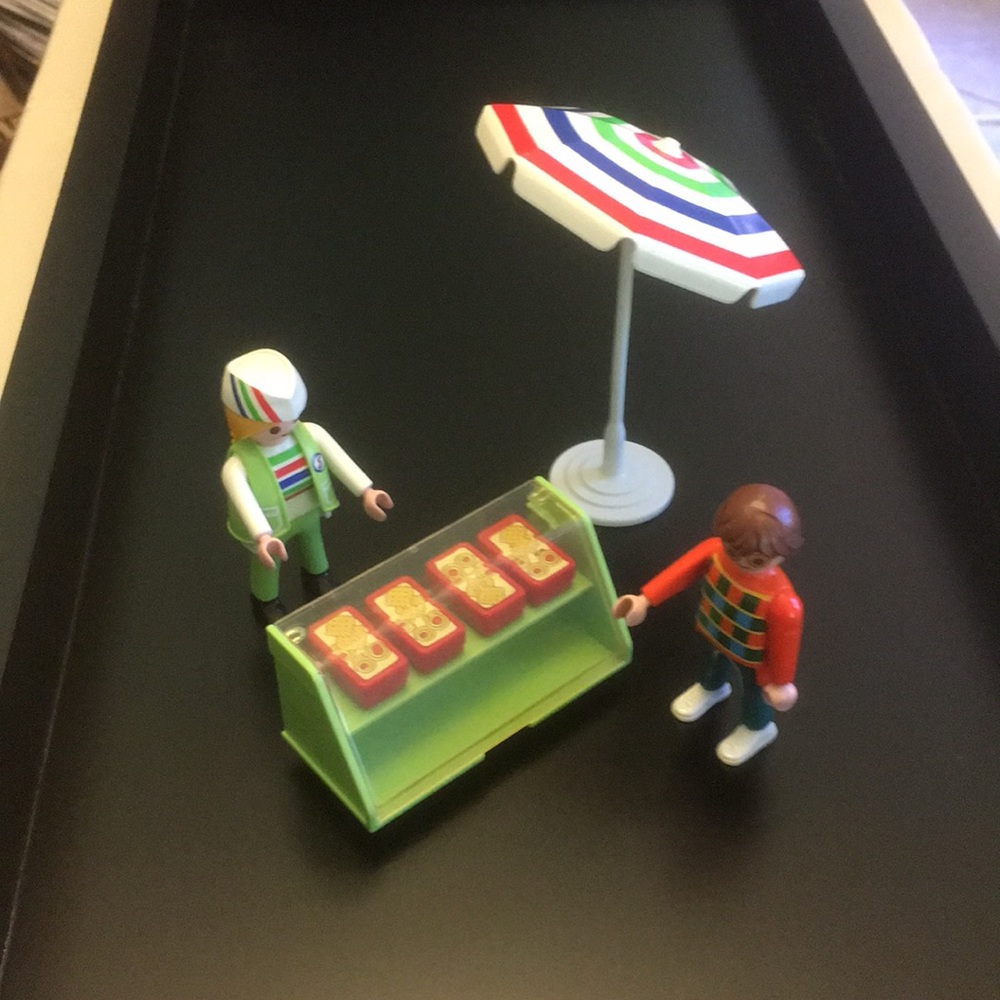 Playmobil toy food stand set - Vintage